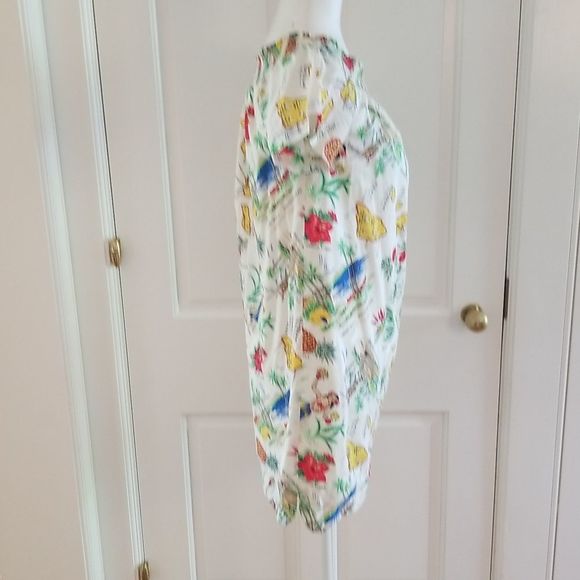 - J. Crew, Hawaiian print shift dress, 100% cotton, size 0, Hawaiian Island - Picture 3 of 16